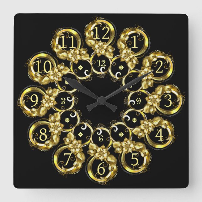 Cuadrado Reloj de la máquina del tiempo ~ Espacio/Continuo  (Anverso)