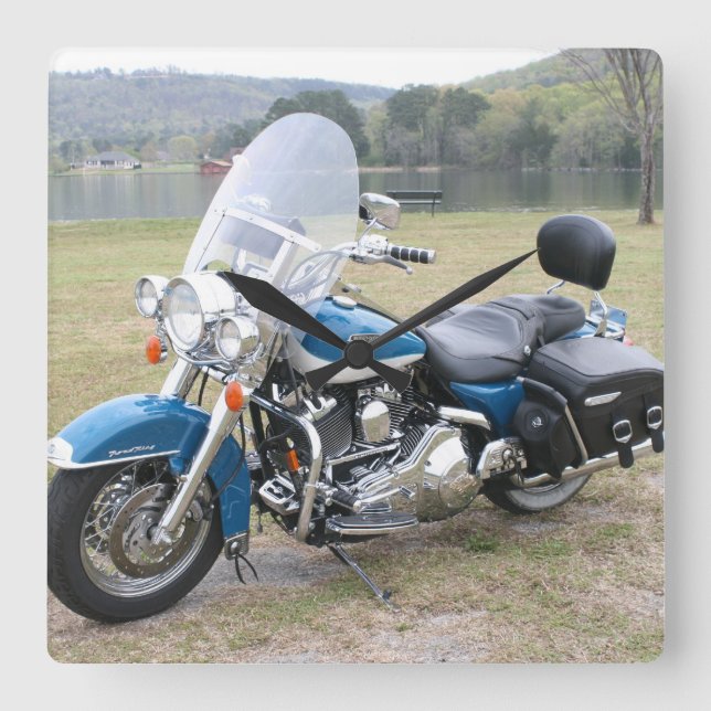 Cuadrado reloj de la motocicleta (Anverso)