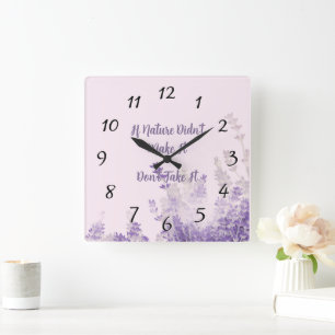 Cuadrado Reloj de la Naturaleza