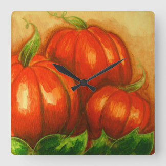 CUADRADO RELOJ DE LA PARED DE BOMBA