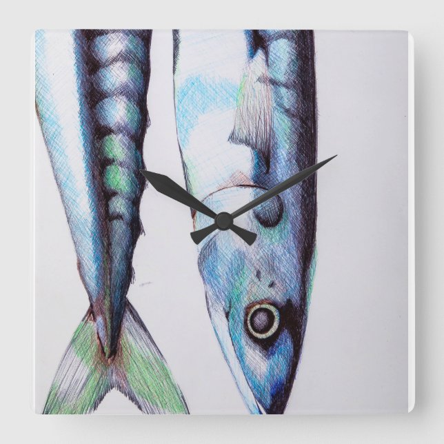 Cuadrado Reloj de la sardina (Anverso)