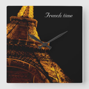 Cuadrado Reloj de la Torre Eiffel