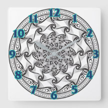 Reloj de la voluta de la mandala