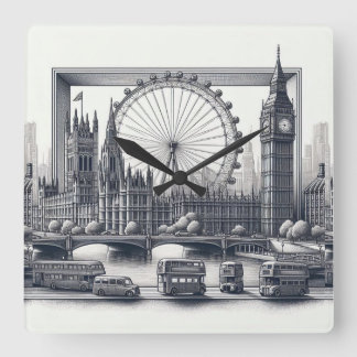 Cuadrado reloj de Londres