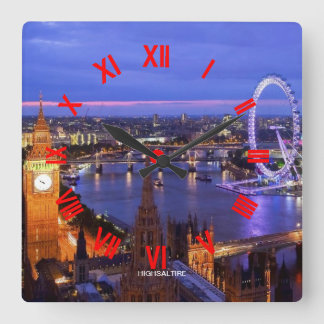 Cuadrado reloj de Londres por el highsaltire