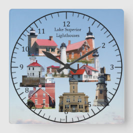 Cuadrado Reloj de los Faros Superiores del Lago