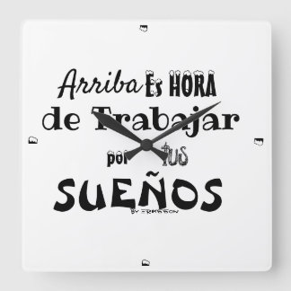Cuadrado Reloj de los motivacionales libres