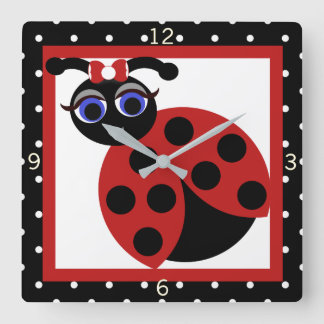 Cuadrado Reloj de mariquita Madeleine Toon