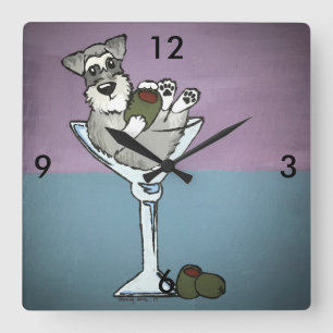 Cuadrado Reloj de Martini del Schnauzer
