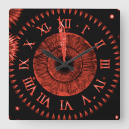Cuadrado Reloj de medianoche de rubí
