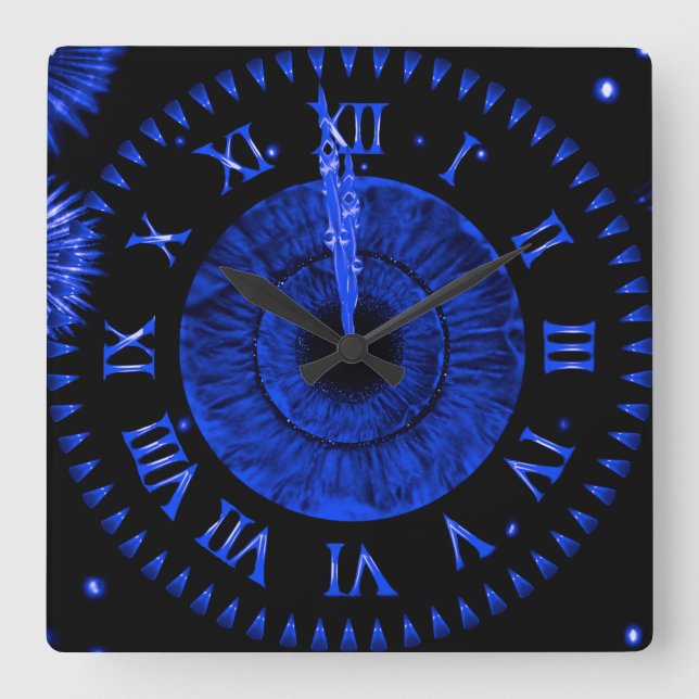 Cuadrado Reloj de Medianoche Zafiro (Anverso)