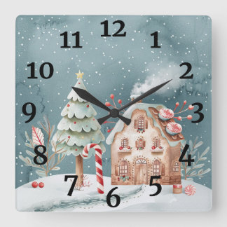 Cuadrado Reloj de navidades