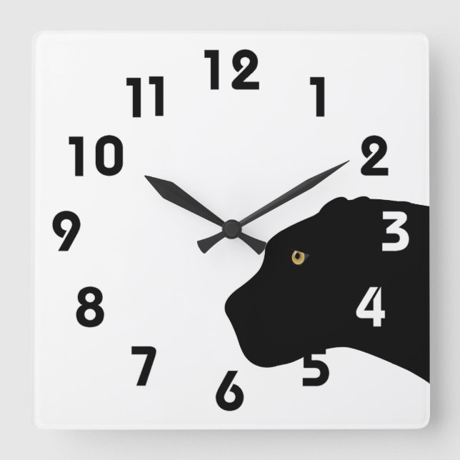 Cuadrado Reloj de pantera (Anverso)