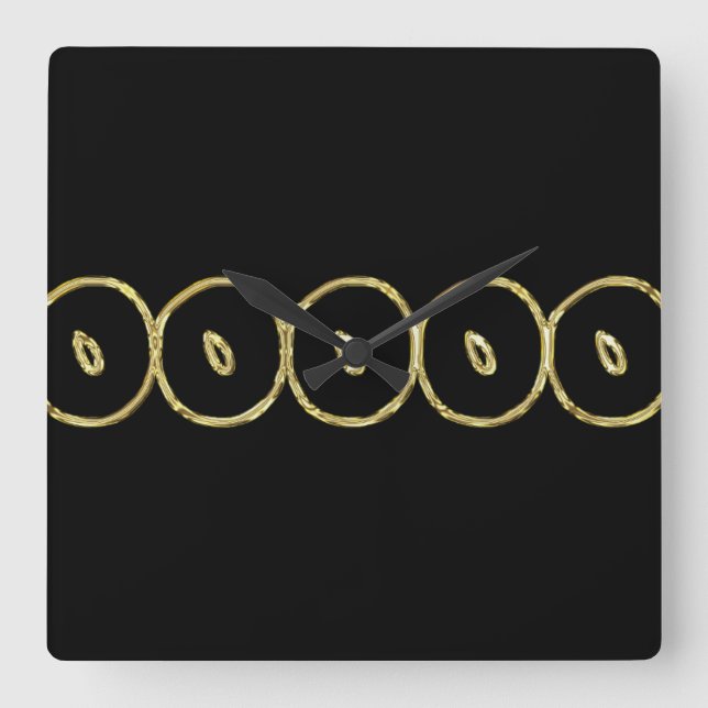 Cuadrado Reloj de pared, a la venta! (Anverso)