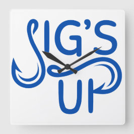 Cuadrado Reloj de pared. Sujetos.