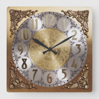 Cuadrado Reloj de pie antiguo