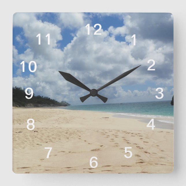 Cuadrado Reloj de playa (Anverso)