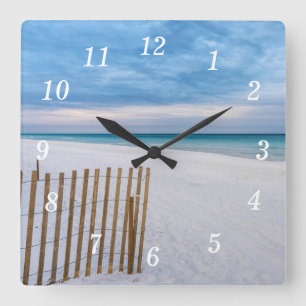 Cuadrado Reloj de playa Destin Florida