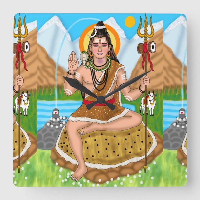 Cuadrado Reloj de Shiva (Anverso)