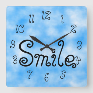 Cuadrado Reloj de sonrisa