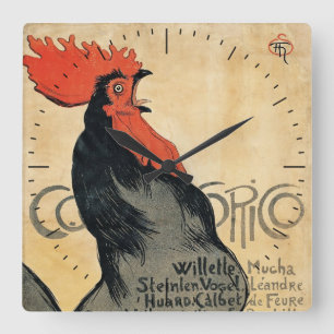 Cuadrado Reloj de Steinlen Cocurico