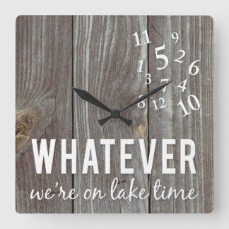 Cuadrado Reloj de tiempo del lago