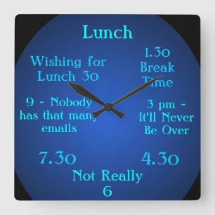 Cuadrado Reloj de tiempo inusual de la rotura de One-Thirty