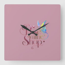 Cuadrado Reloj de tienda en línea Rose