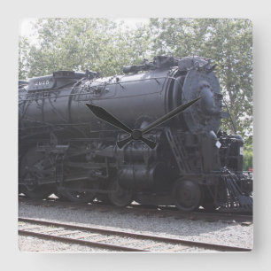 Cuadrado Reloj de tren del motor de vapor