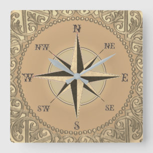 Cuadrado Reloj de viento