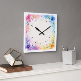 Cuadrado Reloj decorativo elegante para hogar y oficina