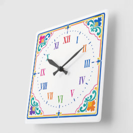 Cuadrado Reloj decorativo elegante para hogar y oficina