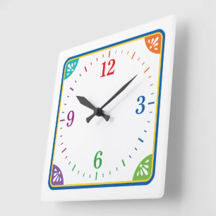 Cuadrado Reloj Decorativo Moderno para Hogar y Oficina