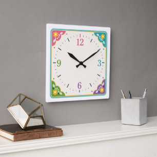 Cuadrado Reloj Decorativo Moderno para Hogar y Oficina