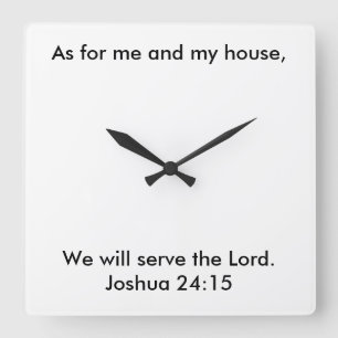 Cuadrado Reloj del 24:15 de Joshua