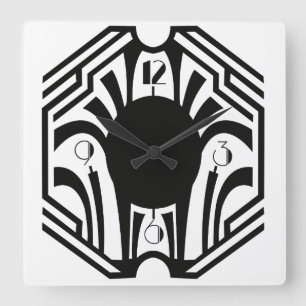 Cuadrado Reloj del art déco