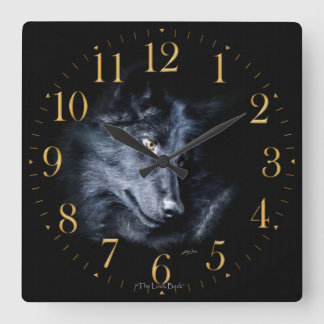 Cuadrado Reloj del arte del Fauna-Partidario del retrato