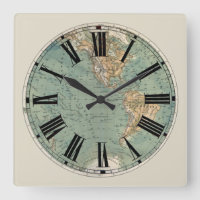 Reloj del mapa mundial