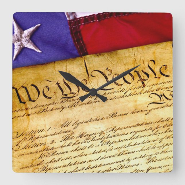 Cuadrado Reloj del muro constitucional (Anverso)