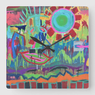 Cuadrado Reloj del muro de la libertad