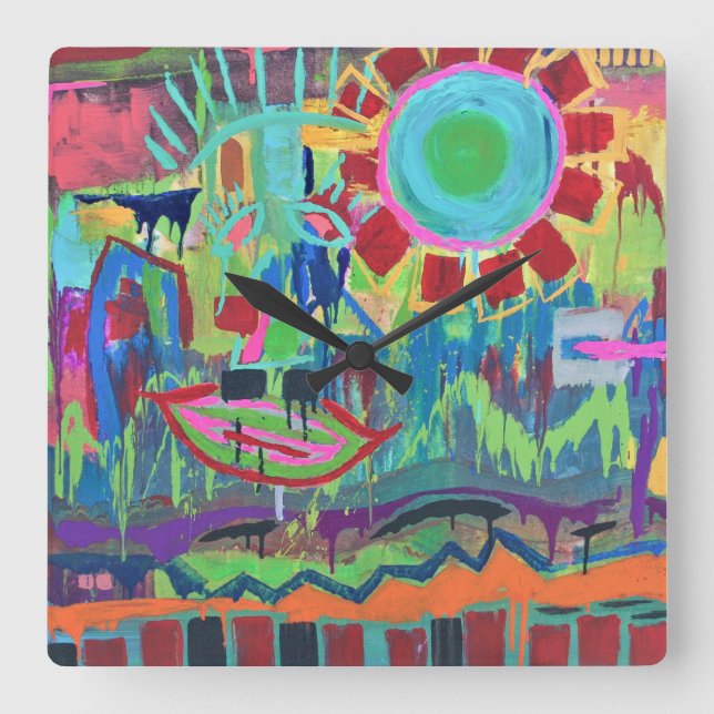 Cuadrado Reloj del muro de la libertad (Anverso)