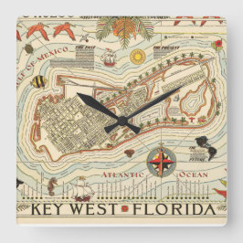 Cuadrado Reloj del muro de la Plaza Cayo Hueso