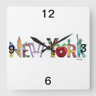 Cuadrado Reloj del muro de Nueva York