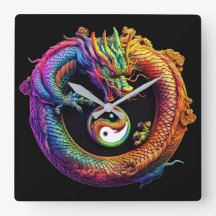 Reloj del Muro de Yang Yang Dragon