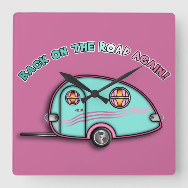 Cuadrado Reloj del remolque RV de caída de la oreja (Anverso)