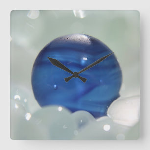 Cuadrado Reloj del vidrio del mar