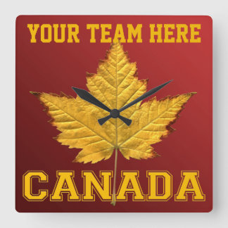 Cuadrado Reloj deportivo Canadá Clock Sports Team Canada So