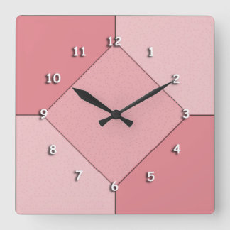Cuadrado Reloj - Diamante sobre plazas