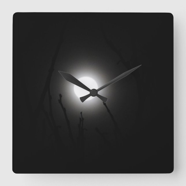 Cuadrado Reloj DISEÑO LUZ DE LUNA (Anverso)