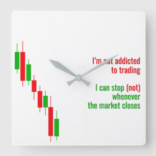Cuadrado Reloj divertido de Crypto "Sobreviví a la Liquidac